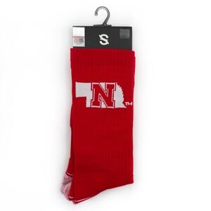 Nebraska Cornhuskers Huskers Crew Socks Mens Womens NCAA Football Basketball